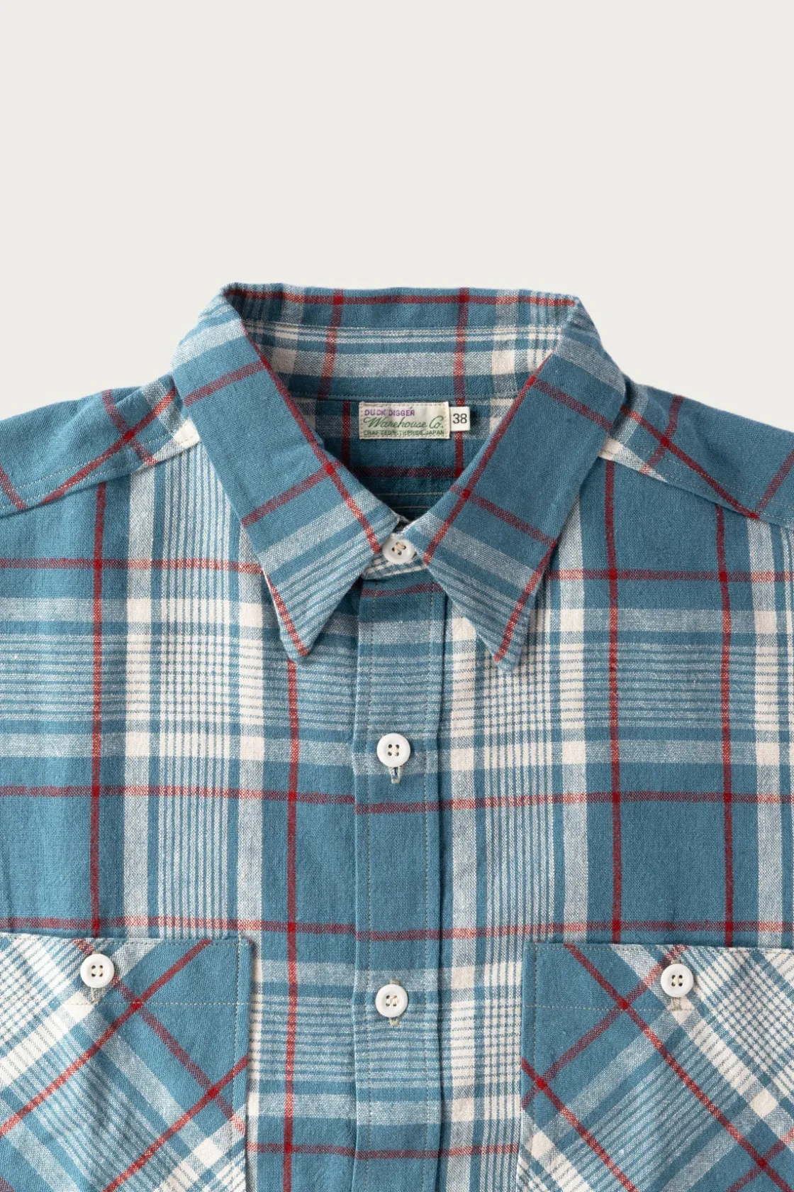Shirts<Warehouse & Co. Longsleeve Large Check Workshirt - Sax