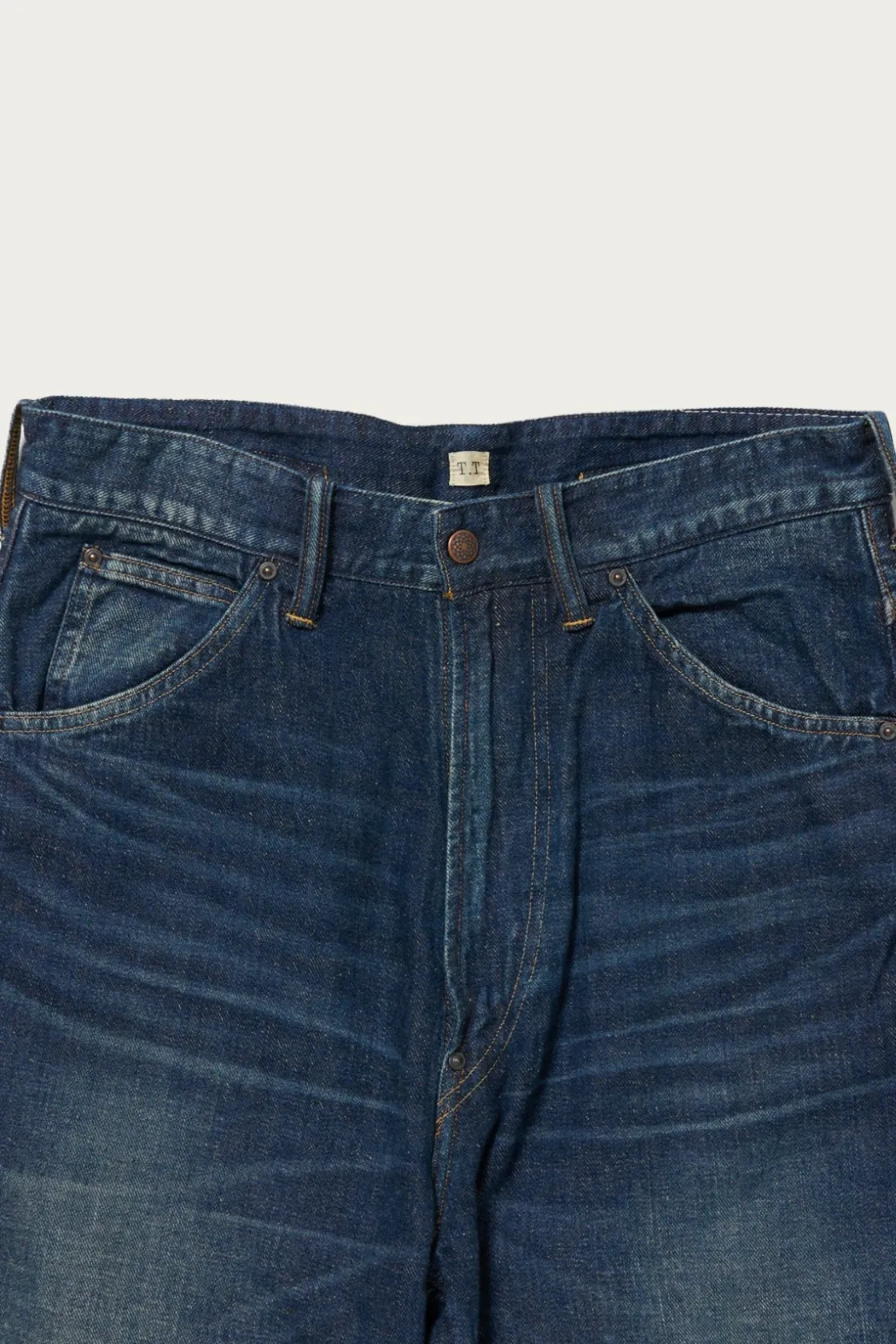 Denim<Taiga Takahashi Lot. 702 Denim Trousers - Damaged Indigo