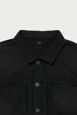 Coats, Jackets, And Vests<Taiga Takahashi Lot.309 Buckle-Backed Jacket - Damaged Sumi Dyed Black