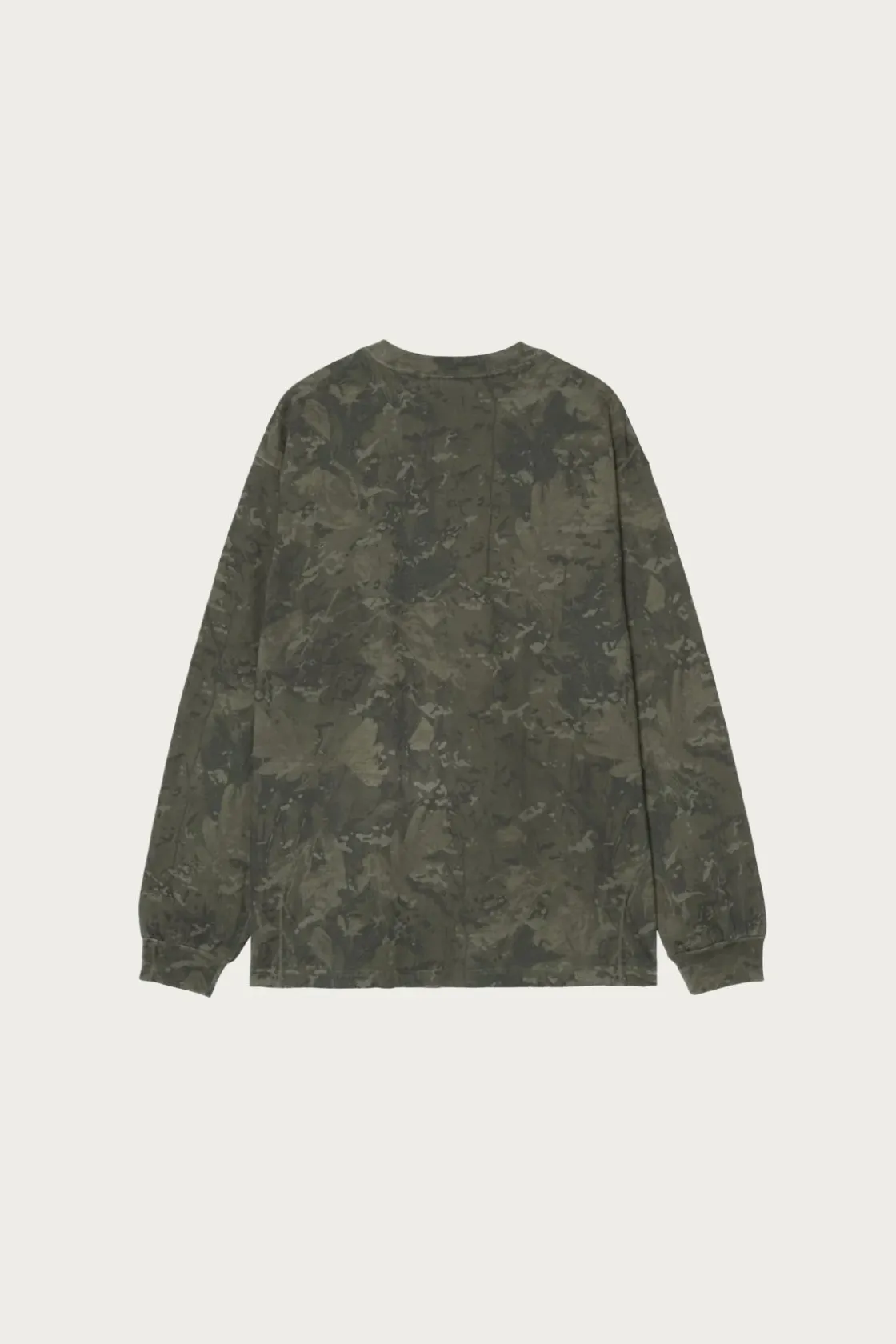 Tees And Sweats<Carhartt Work In Progress L/S Camo Combi T-Shirt - Green/Olive Garment Dyed