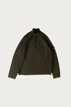 Shirts<Stone Island LS Polo - Military Green