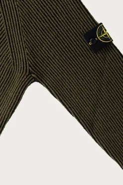 Shirts<Stone Island LS Polo - Military Green