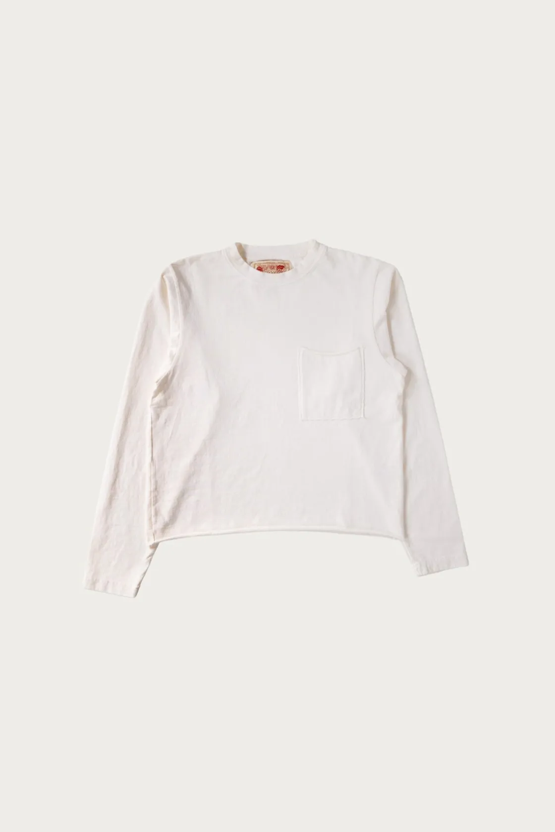 Tees And Sweats<Monostereo LS Raw Hem Tee - Cloud