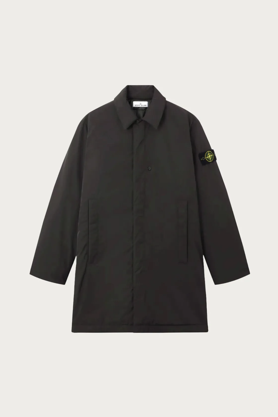Coats, Jackets, And Vests<Stone Island Microtwill Long Coat - Lead Grey