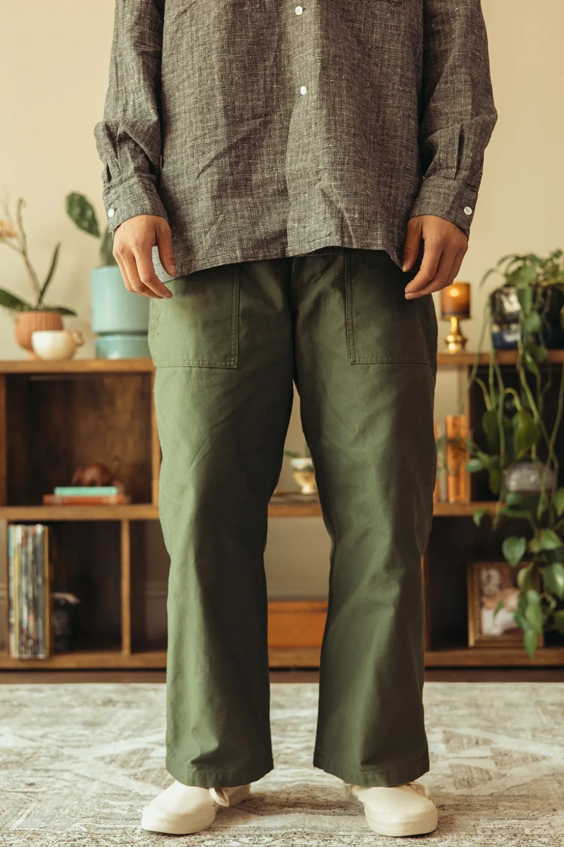 Pants<Beams Plus MIL Utility Trousers - Olive