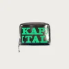 Accessories<Kapital Mirror Leather THUMBS-UP Mini Wallet - Green