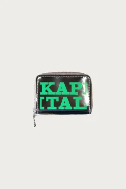 Accessories<Kapital Mirror Leather THUMBS-UP Mini Wallet - Green