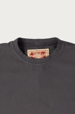 Tees And Sweats<Monostereo On The Farm Raw Hem Tee - Washed Black