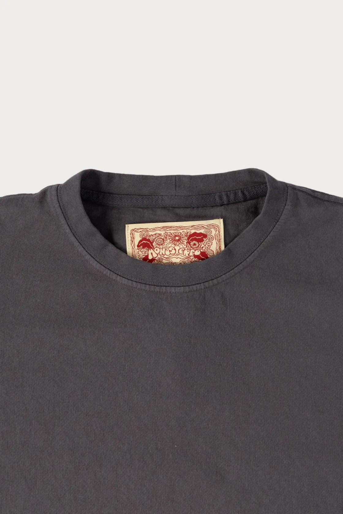 Tees And Sweats<Monostereo On The Farm Raw Hem Tee - Washed Black