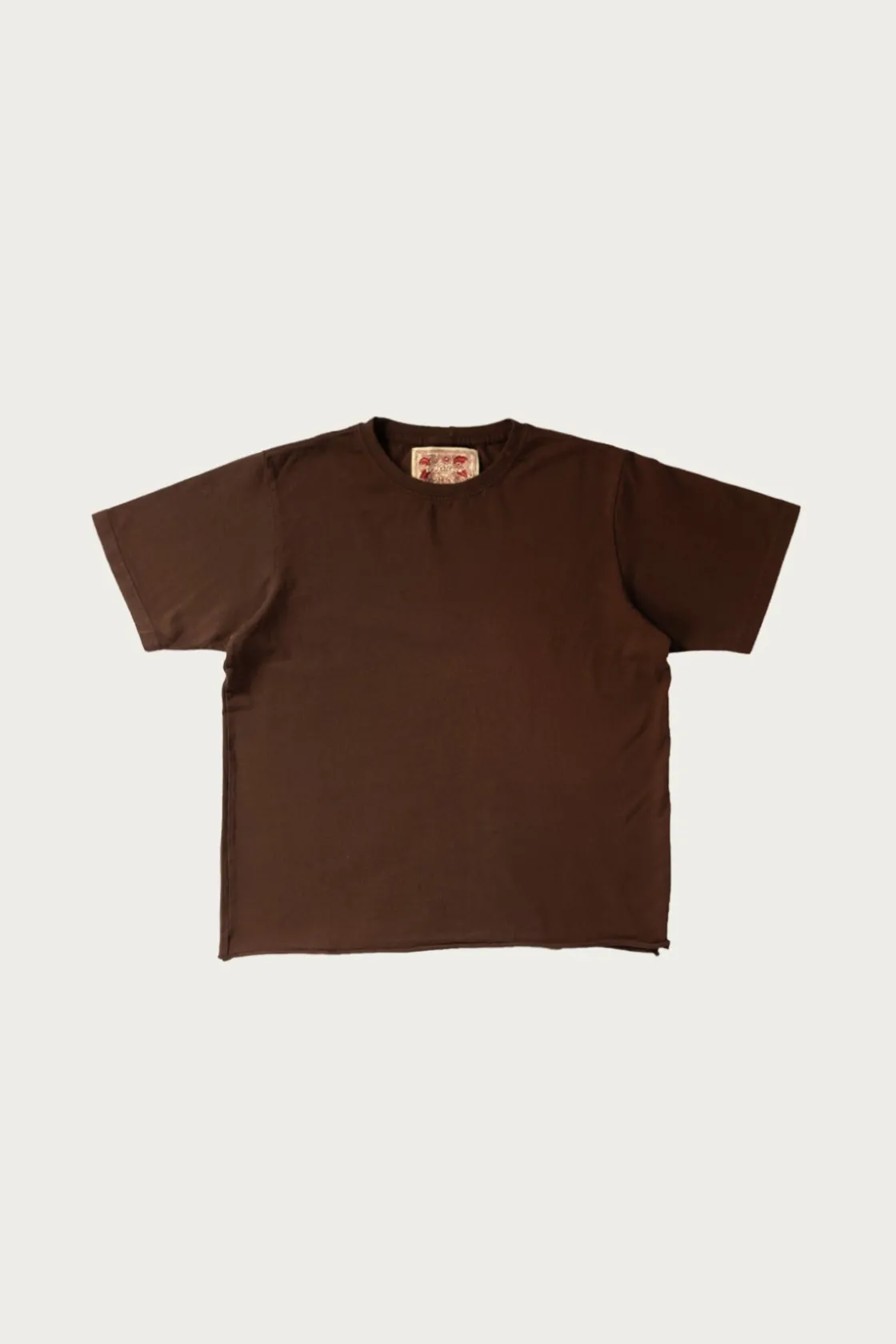 Tees And Sweats<Monostereo On The Farm Raw Hem Tee - Cocoa