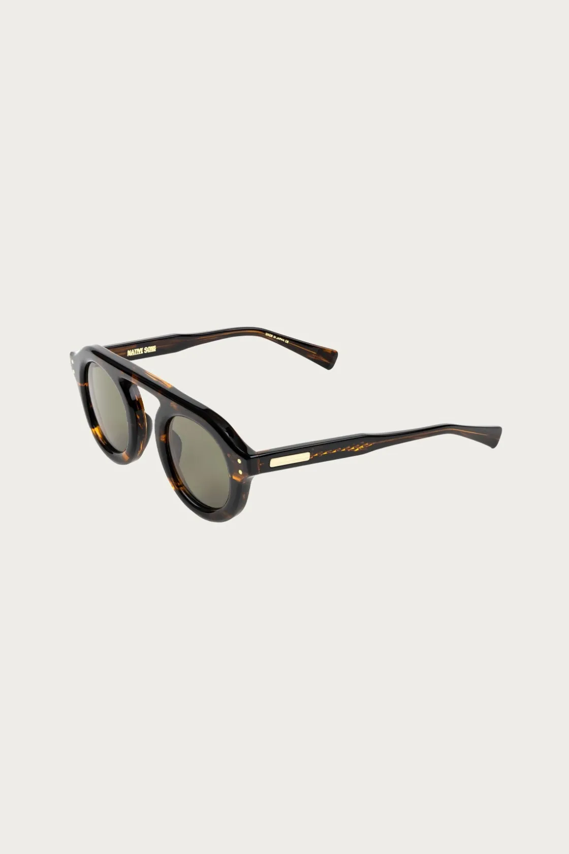 Eyewear|Accessories<Native Sons Eyewear Oppie - Gasoline/Green