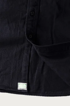 Pants<orSlow Organic Cotton Relax Fit Flannel Shirt - Navy