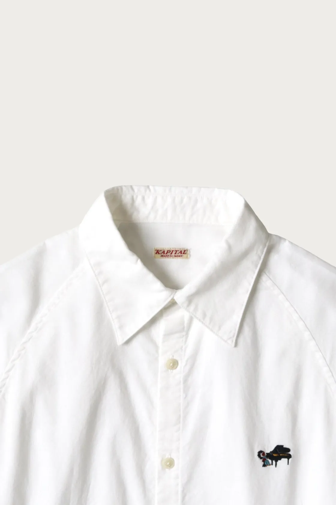 Tees And Sweats<Kapital OX PIANO Motion Shirt - White