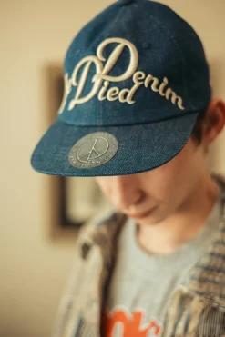 Accessories<Kapital 11.5oz Denim Baseball Cap (The Denim Died Embroidery) LOW - Indigo