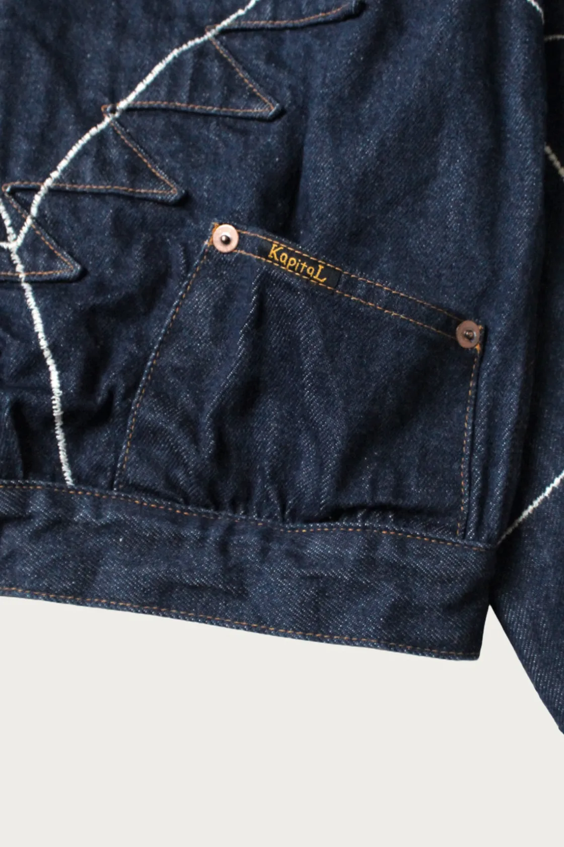 Denim<Kapital 13oz Denim Blouson (KOUNTRY DREAM CATCH Remake) - Indigo
