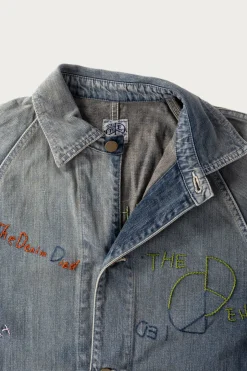 Coats, Jackets, And Vests<Kapital 12oz Denim CACTUS Coverall (Memorial Embroidery Model) - Indigo