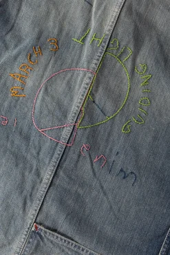 Coats, Jackets, And Vests<Kapital 12oz Denim CACTUS Coverall (Memorial Embroidery Model) - Indigo