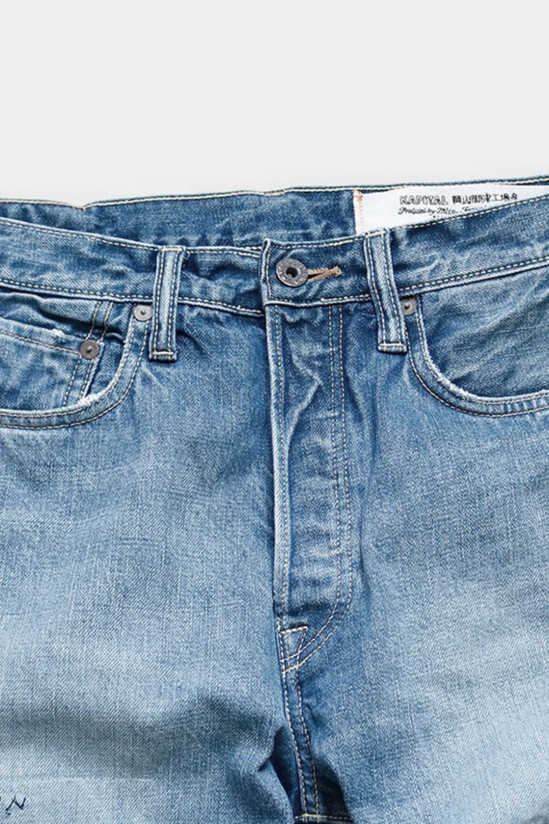 Denim<Kapital 14oz Denim 5P MONKEY CISCO (3YearsFade) - Indigo