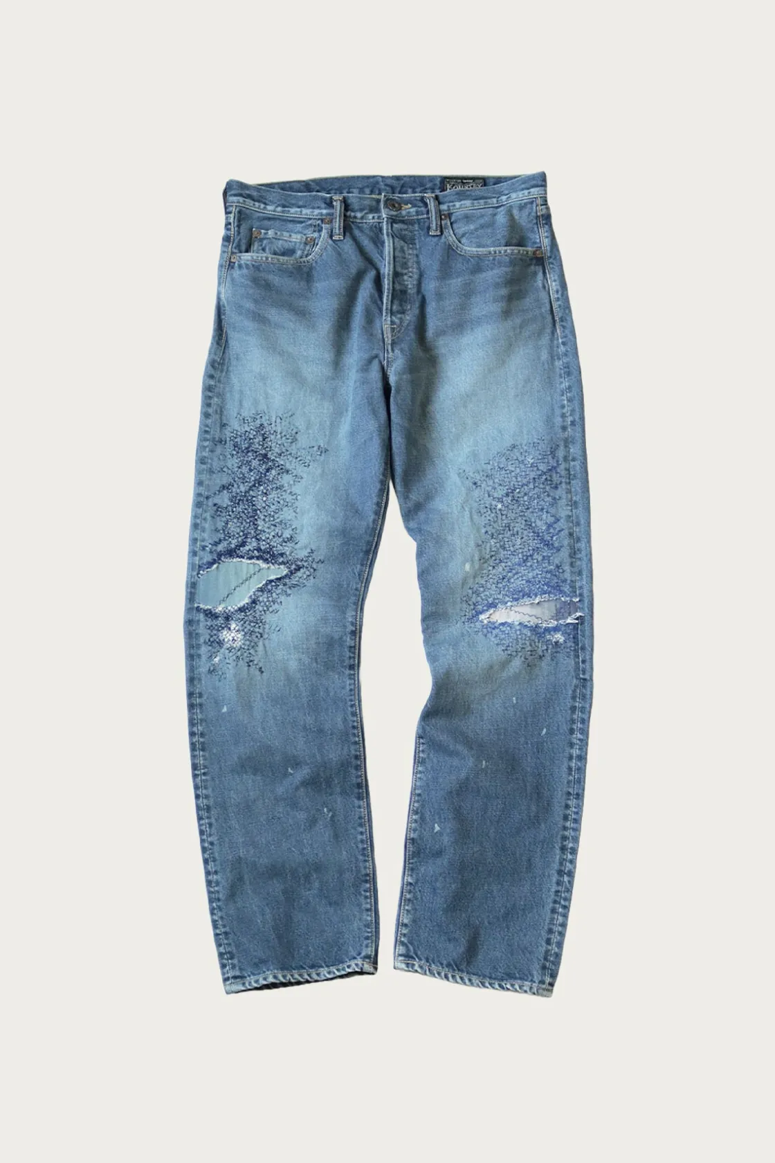 Denim<Kapital 14oz Denim 5P MONKEY CISCO (3YearsFade) - Indigo