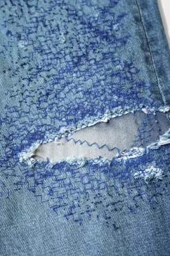 Denim<Kapital 14oz Denim 5P MONKEY CISCO (3YearsFade) - Indigo