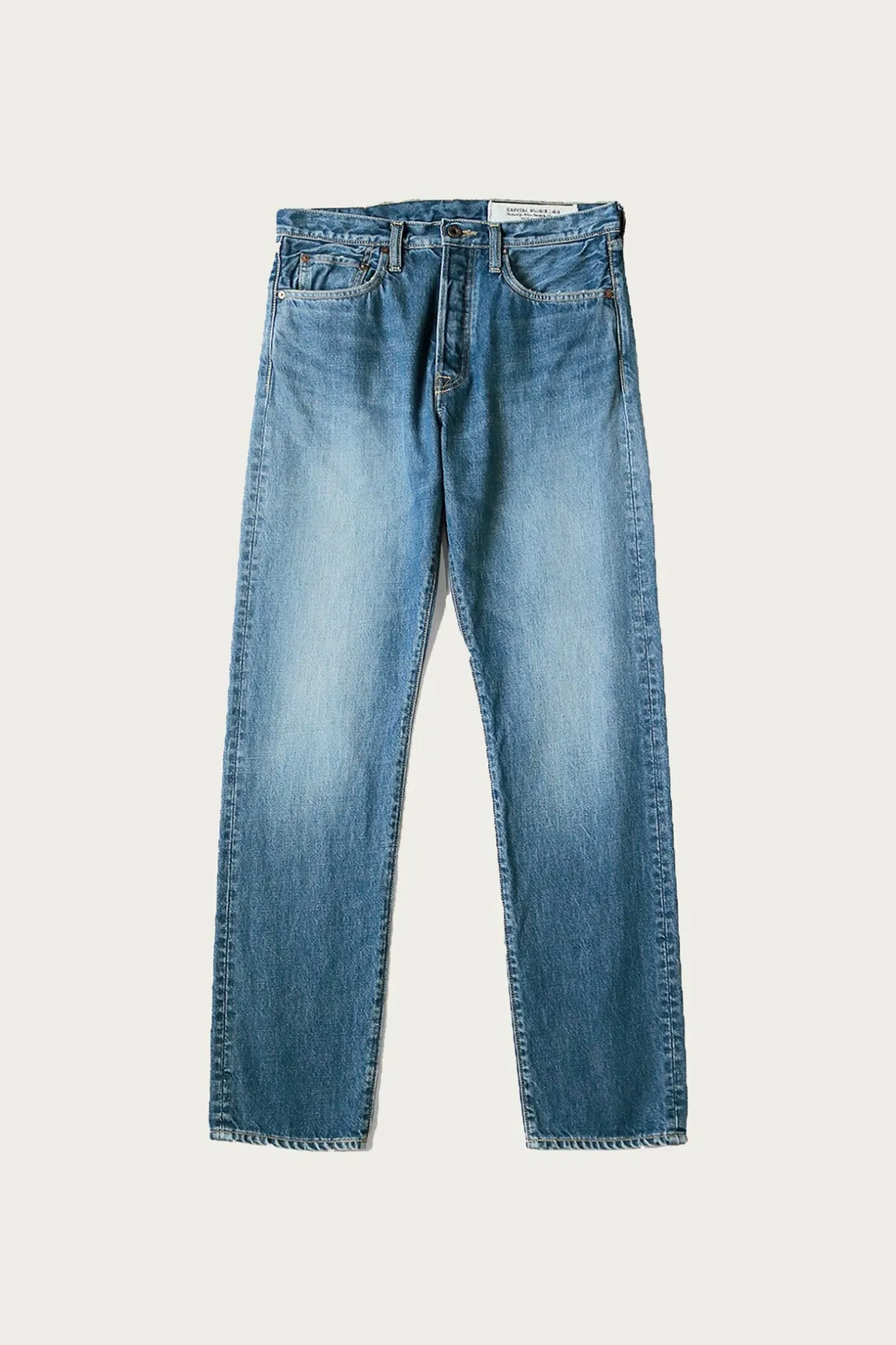 Denim<Kapital 14oz Denim TH Straight - Midtone