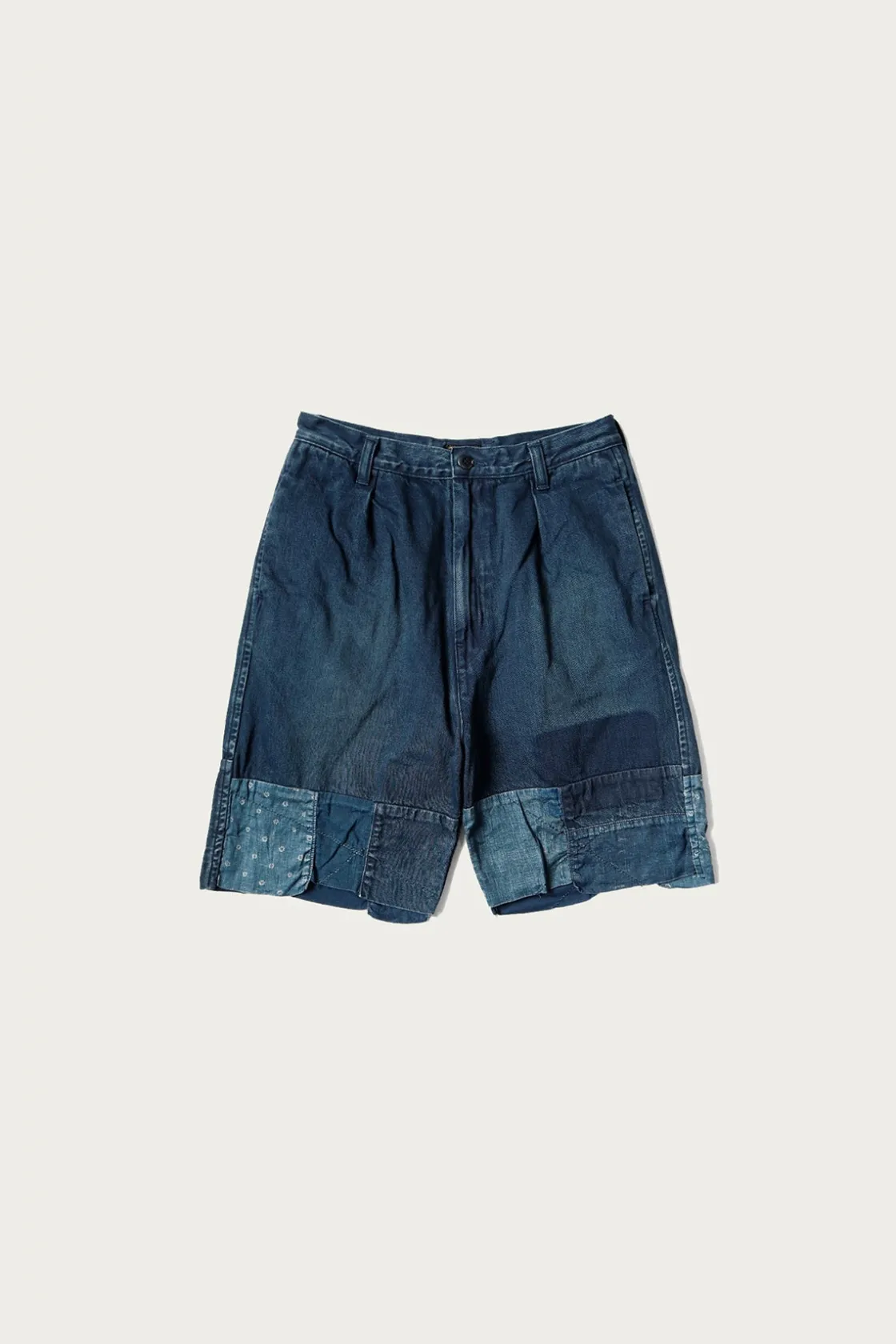 Shorts<Kapital 10oz IDGxIDG Denim Short (HUTTE Remake) - Indigo