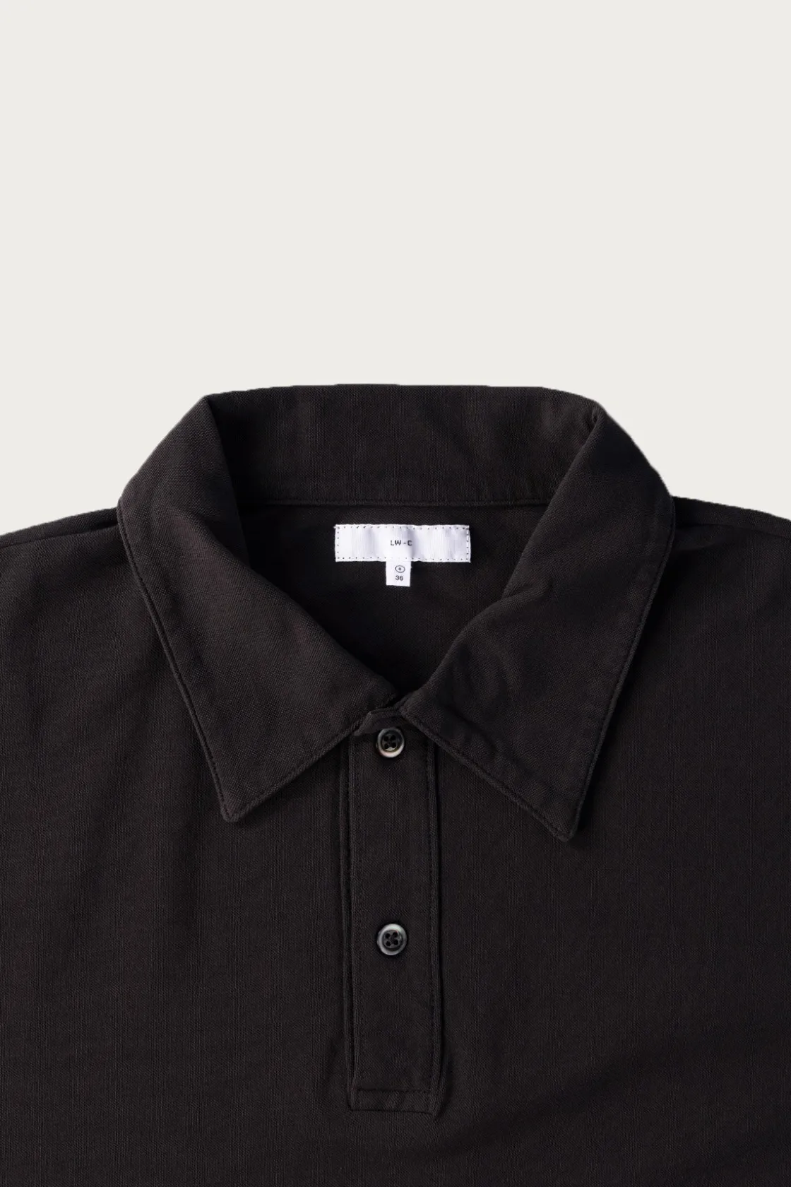Shirts<Lady White Co. Pique Two Button Polo - Black Pine