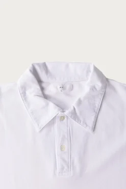 Shirts<Lady White Co. Pique Two Button Polo - White