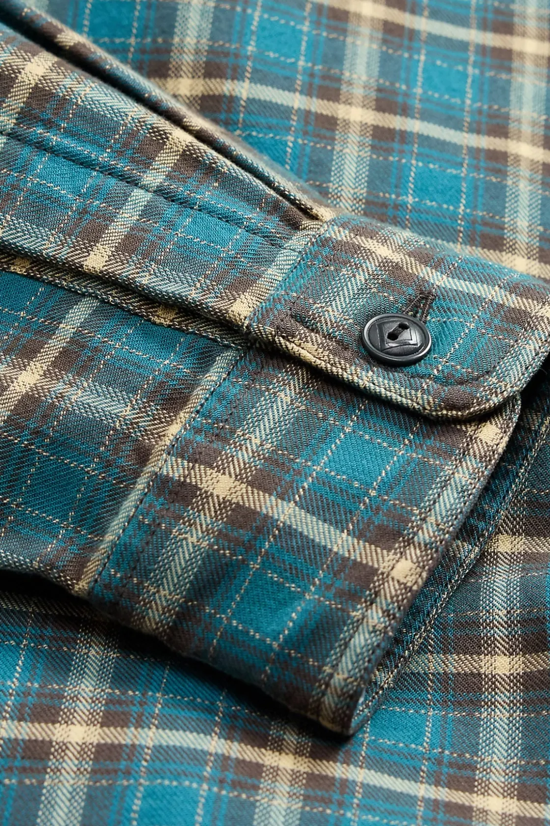 Shirts<RRL Plaid Twill Workshirt - Teal/Multi