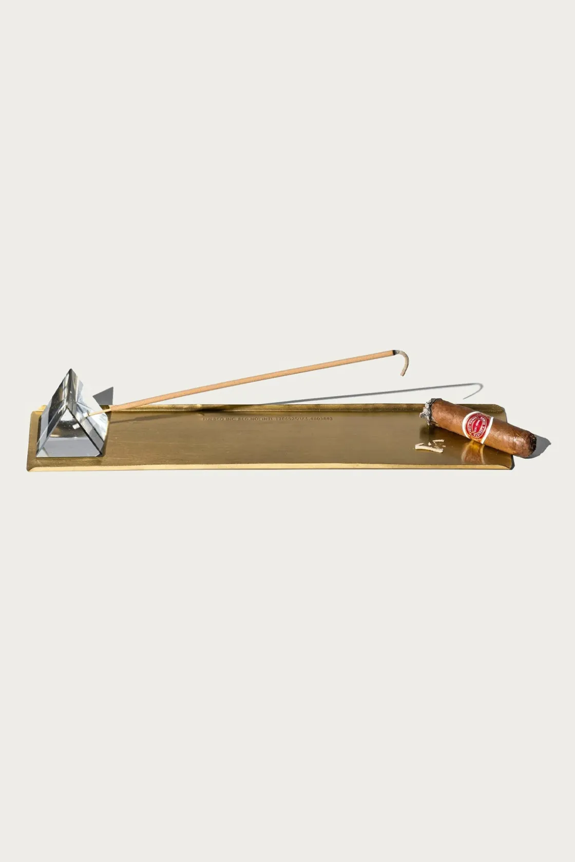 Homegoods<Puebco Prism Incense Holder w/ Brass Tray