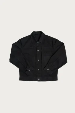 Coats, Jackets, And Vests<James Coward Range Jacket - Black Waxed Cotton Washi Ox
