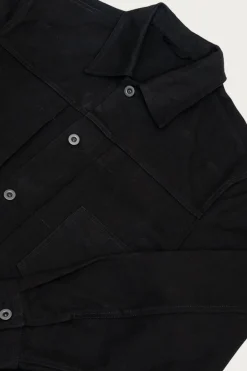 Coats, Jackets, And Vests<James Coward Range Jacket - Black Waxed Cotton Washi Ox