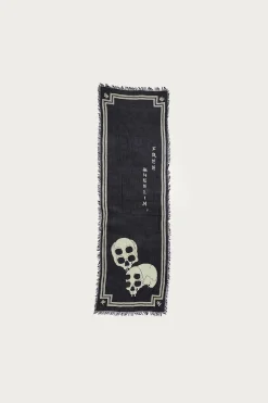 Accessories<Kapital Rayon WABI SABI RAINSKULL Stole - Black