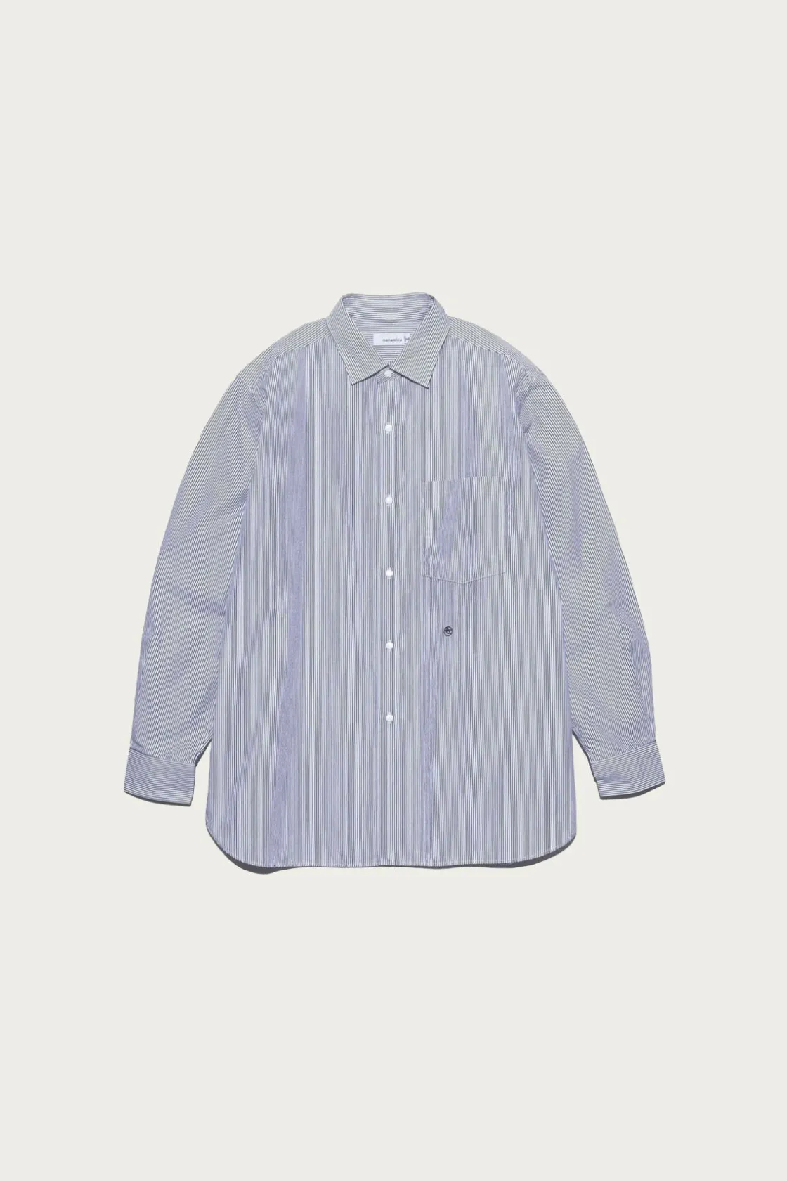 Shirts<nanamica Regular Collar Stripe Wind Shirt - Black