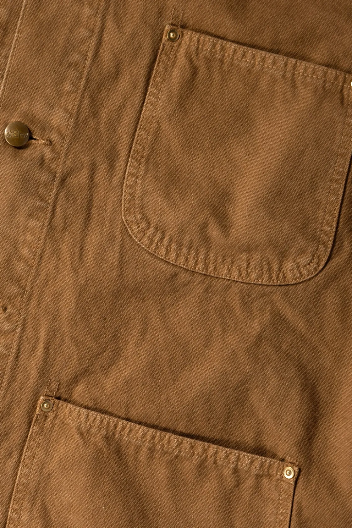 Coats, Jackets, And Vests<orSlow Relax Fit Oxford Coverall - Brown
