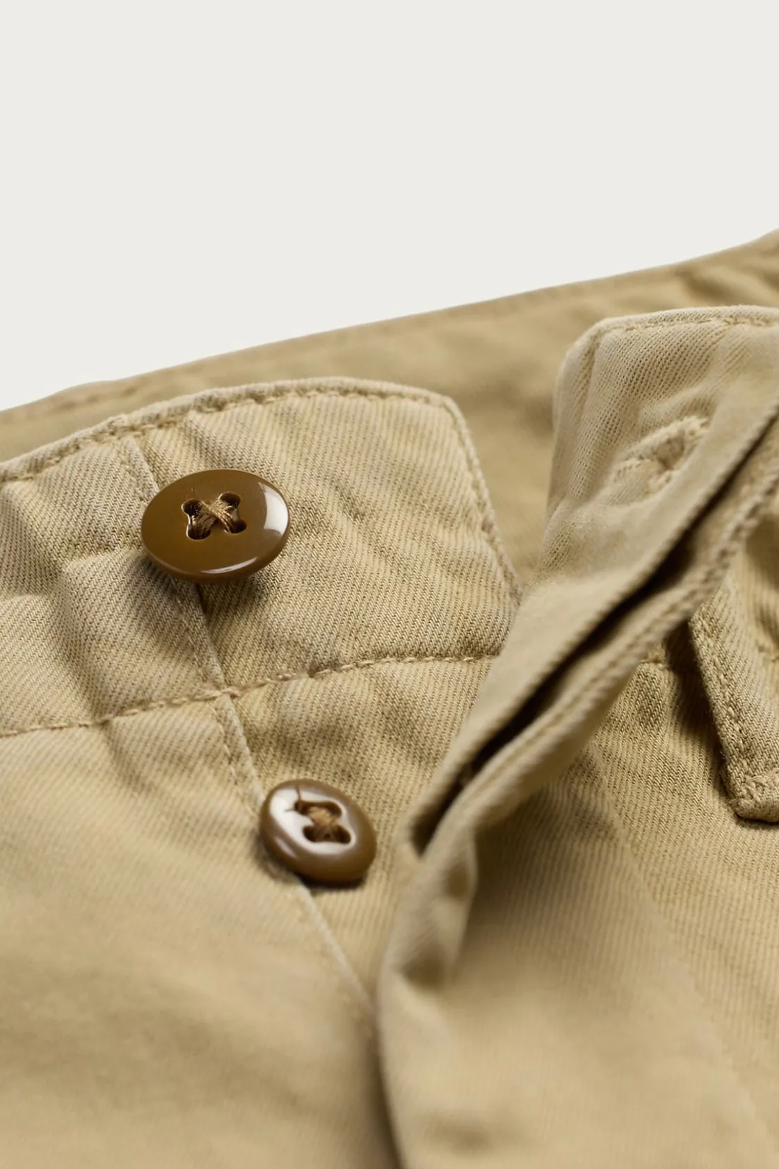 Pants<RRL Repaired Chino Field Pant - New Military Khaki w/ Repairs