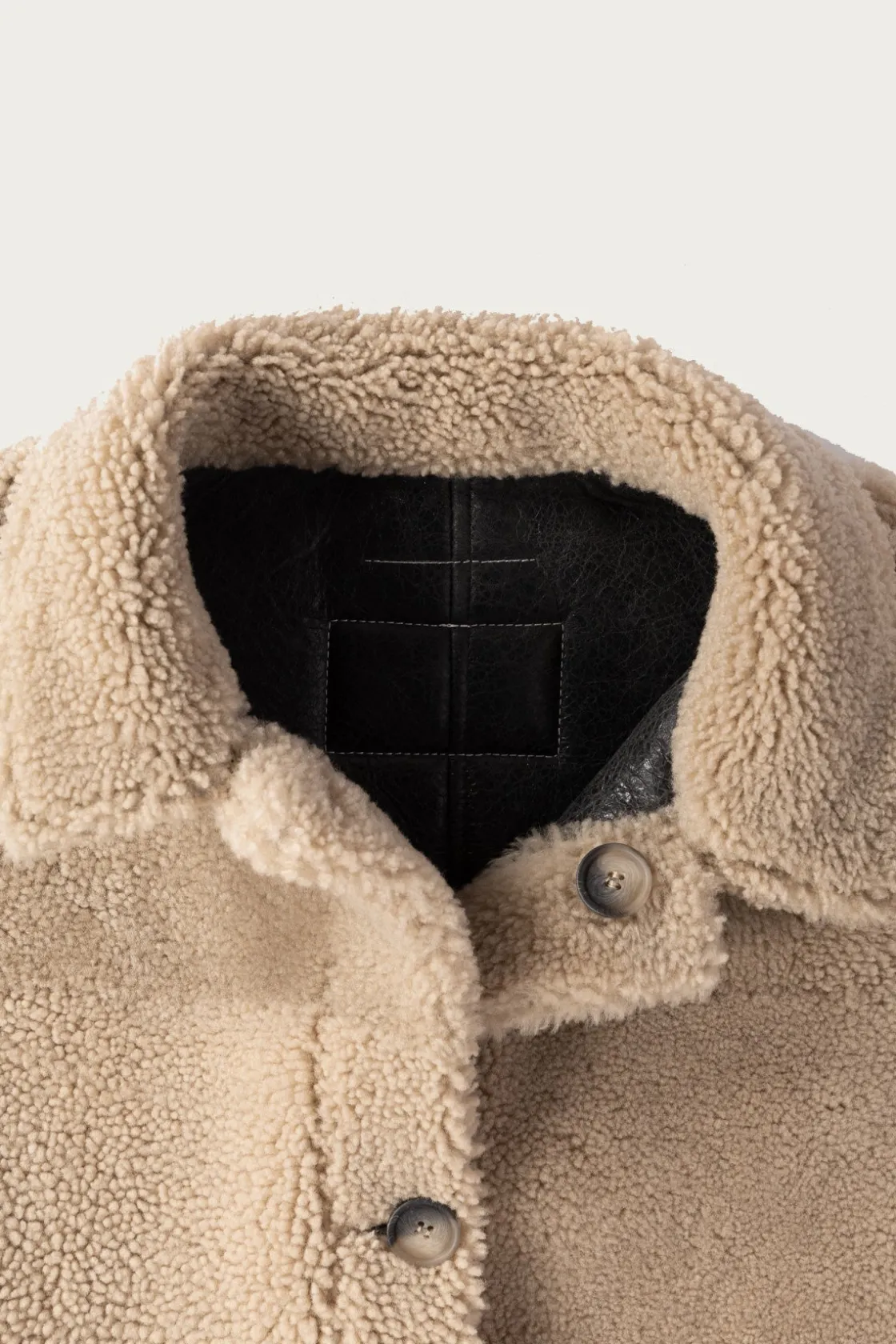 Coats, Jackets, And Vests<MM6 Maison Margiela Reversbile Leather/Shearling Jacket - Black/Brown