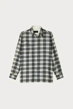 Shirts<MM6 Maison Margiela Reversible Flannel Shirt - Black/Blue