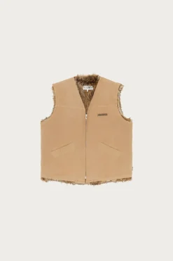 Coats, Jackets, And Vests<MM6 Maison Margiela Reversible Gilet - Tan/Brown