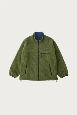 Coats, Jackets, And Vests<Gramicci Reversible Sherpa Jacket - Olive/Dusty Navy