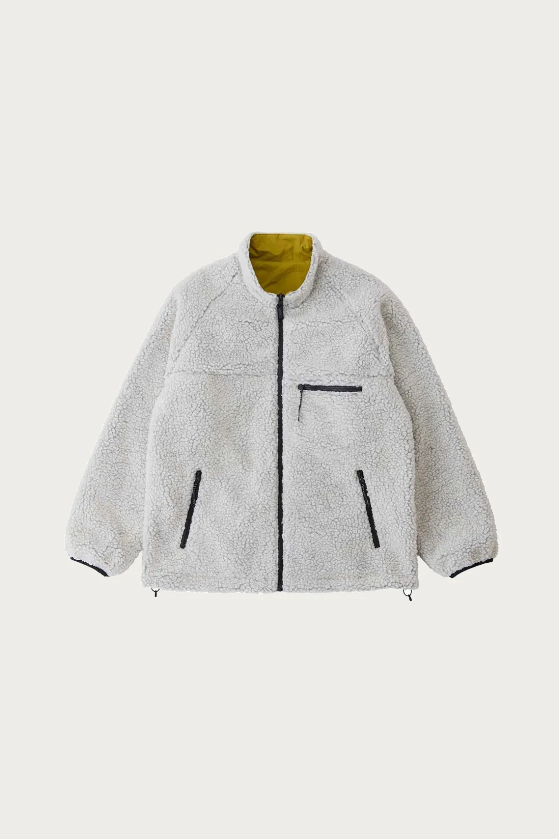 Coats, Jackets, And Vests<Gramicci Reversible Sherpa Jacket - Natural/Chartreuse