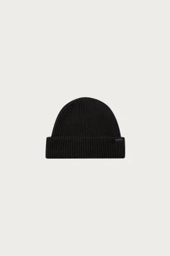 Accessories<Gloverall Ribbed Merino Beanie - Black