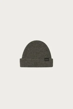 Accessories<Gloverall Ribbed Merino Beanie - Grey
