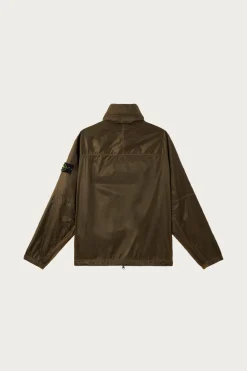 Coats, Jackets, And Vests<Stone Island Ripstop Light HT Nylon Jacket - Military Green