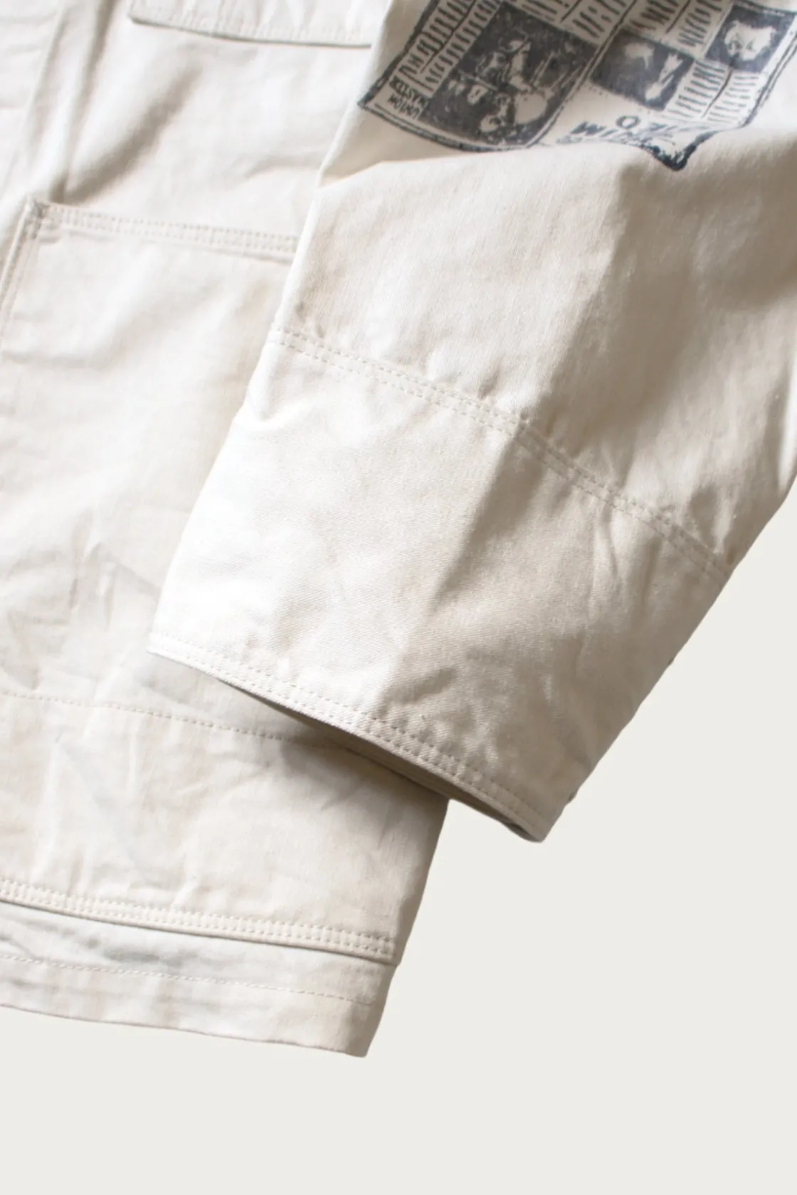 Coats, Jackets, And Vests<Kapital Rough-Face Twill CACTUS BEER JKT (Memorial Paint Model) - Natural