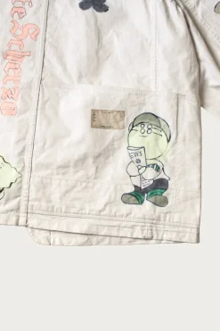 Coats, Jackets, And Vests<Kapital Rough-Face Twill CACTUS BEER JKT (Memorial Paint Model) - Natural