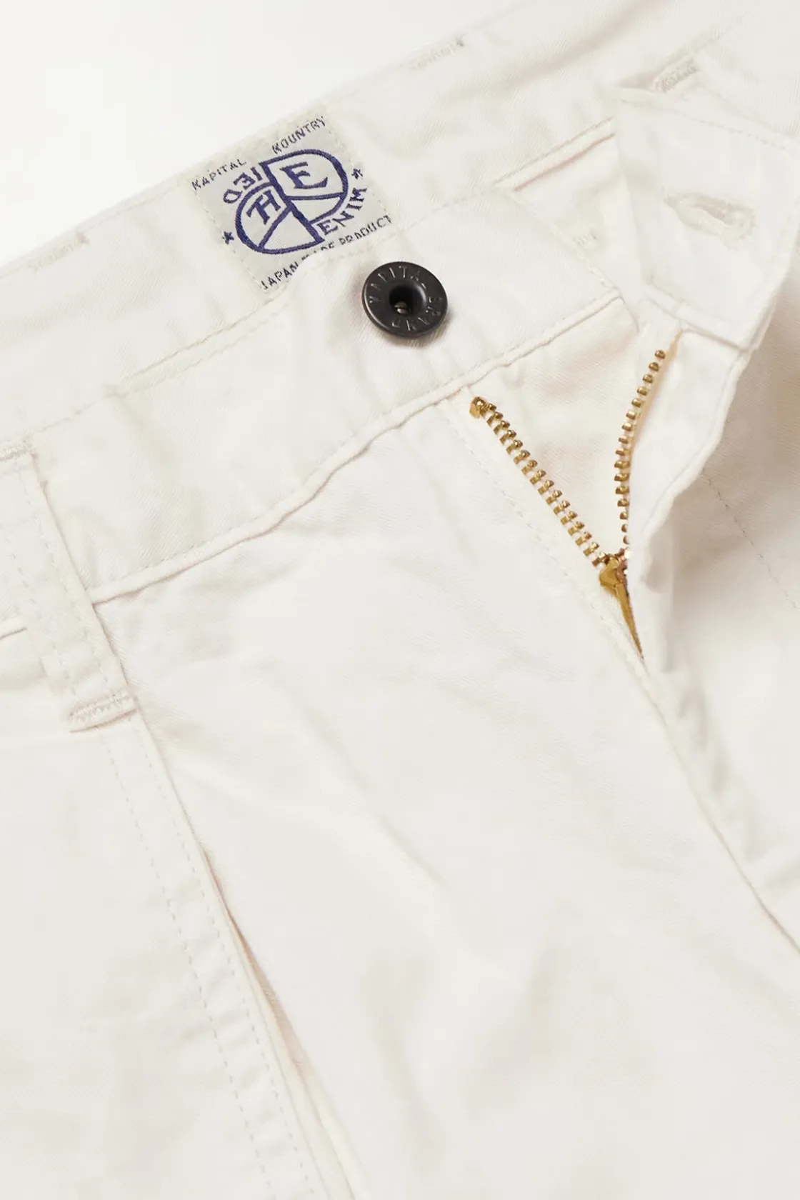 Pants<Kapital Rough-Face Twill FATIGUE Baggy Pants (RUSHWEEK Remake) - Natural