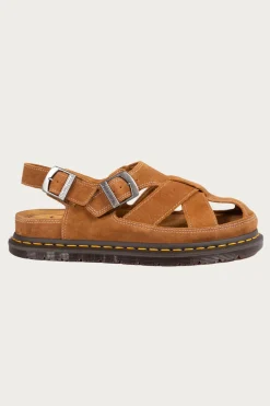 Footwear<Dr. Martens San Archive Fisherman - Plush Suede Reverse Natural Tan