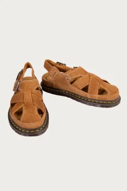 Footwear<Dr. Martens San Archive Fisherman - Plush Suede Reverse Natural Tan