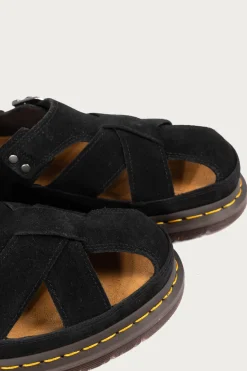 Footwear<Dr. Martens San Archive Fisherman - Plush Suede Reverse Black